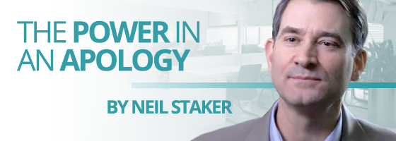 Neil Staker discusses the power in an apology